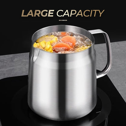 Multi-Function Large Capacity Stainless Steel Oil Filter Container