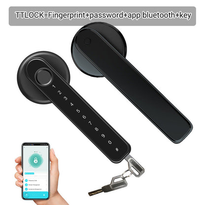 🎁Hot Sale 40% OFF⏳Fingerprint Smart Door Lock Handle With Bluetooth APP Control