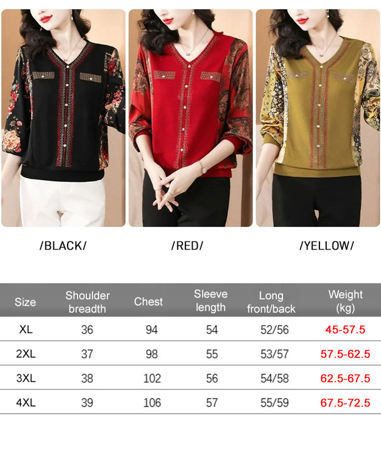 Stylish V-neck Rhinestone-embellished Top For Spring