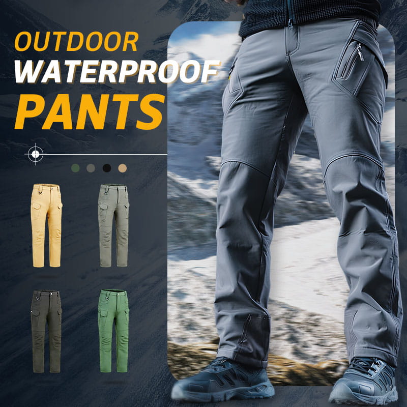 Men's Outdoor Hiking Waterproof Warm Pants