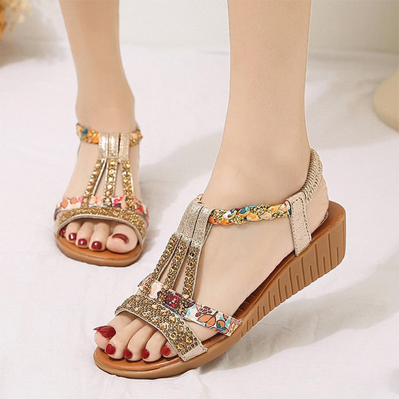 🔥New Hot Sale🔥Women's New Summer Rhinestone Open Toe Sandals