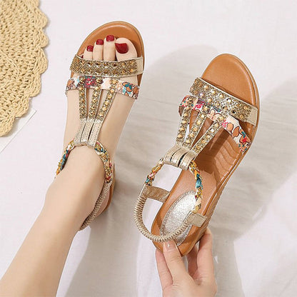 🔥New Hot Sale🔥Women's New Summer Rhinestone Open Toe Sandals