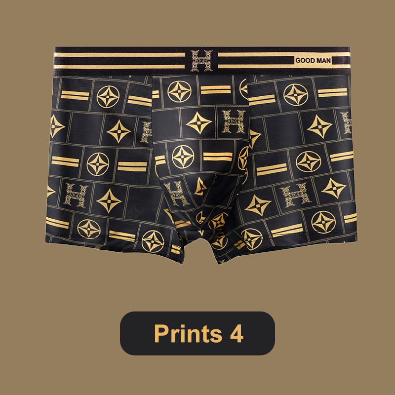 🔥Buy 1 get 1 free🔥 Men's Luxury Printed Breathable Cooling Boxer Briefs