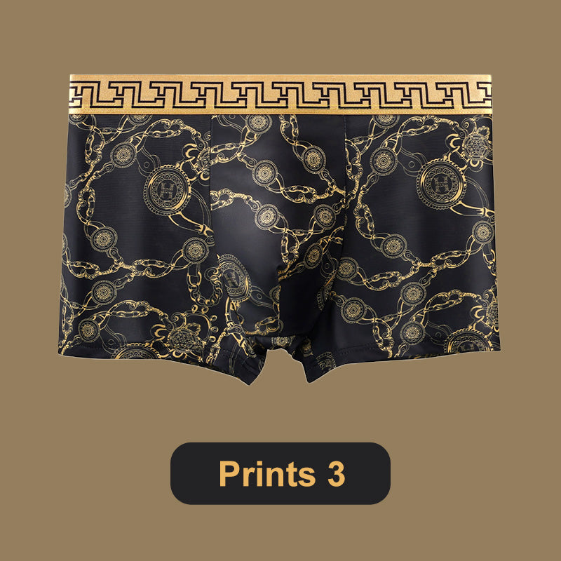 🔥Buy 1 get 1 free🔥 Men's Luxury Printed Breathable Cooling Boxer Briefs