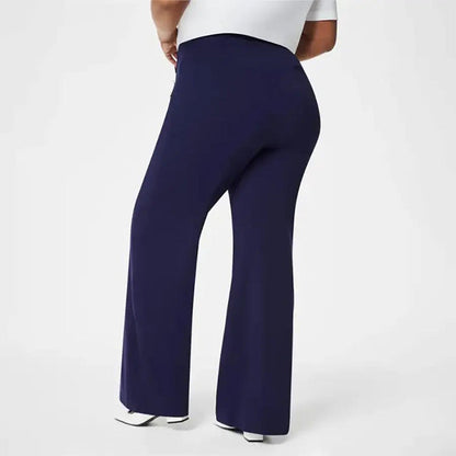 🔥Hot Sale🔥Women's Plus Size High Stretch High-Waist Wide-Leg Pants