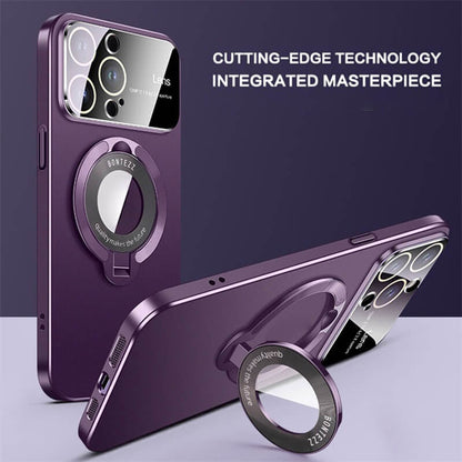 Magnetic Matte Phone Case with Stand for iPhone 11/12/13/14/15