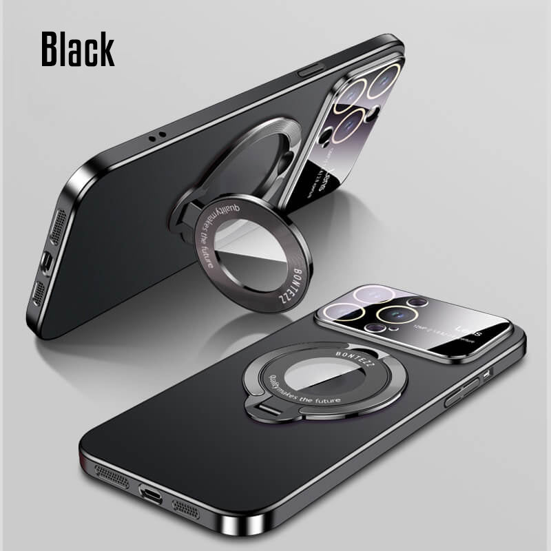 Magnetic Matte Phone Case with Stand for iPhone 11/12/13/14/15