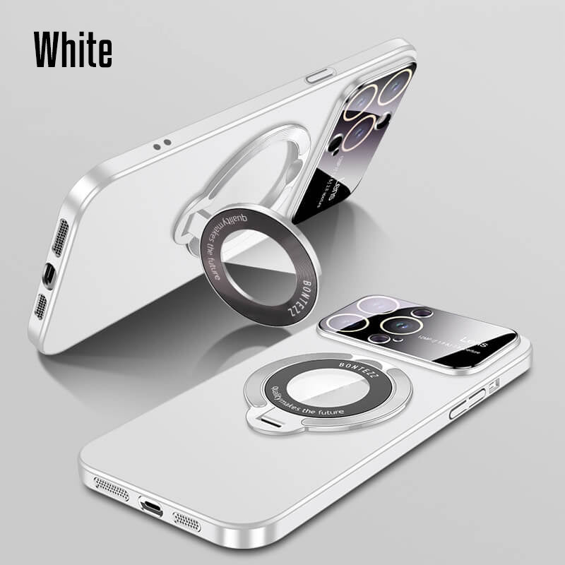 Magnetic Matte Phone Case with Stand for iPhone 11/12/13/14/15