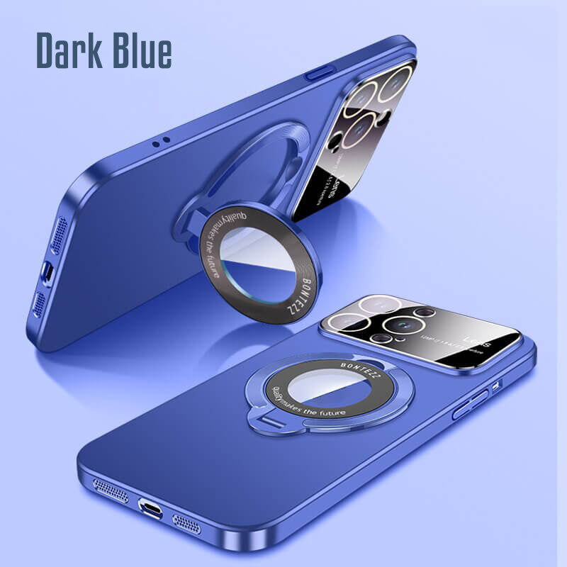 Magnetic Matte Phone Case with Stand for iPhone 11/12/13/14/15