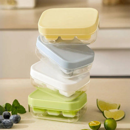 6-Grid Food-Grade Easy-Release Mini Ice Cube Tray