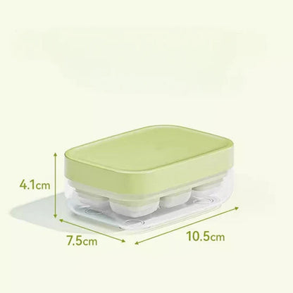 6-Grid Food-Grade Easy-Release Mini Ice Cube Tray