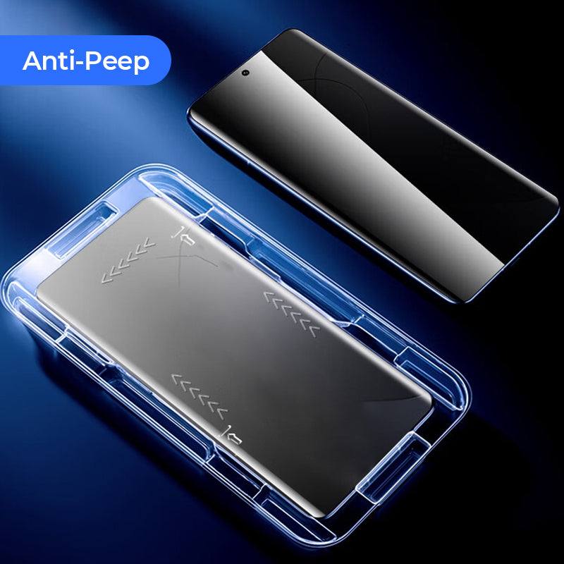 Anti-peep & 4K HD Glass Screen Protector with Auto Dust-elimination Installation for Samsung Galaxy S Series