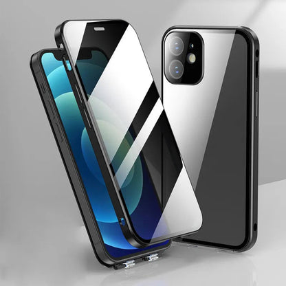 Tempered Glass Anti Peeping Case for iPhone Series