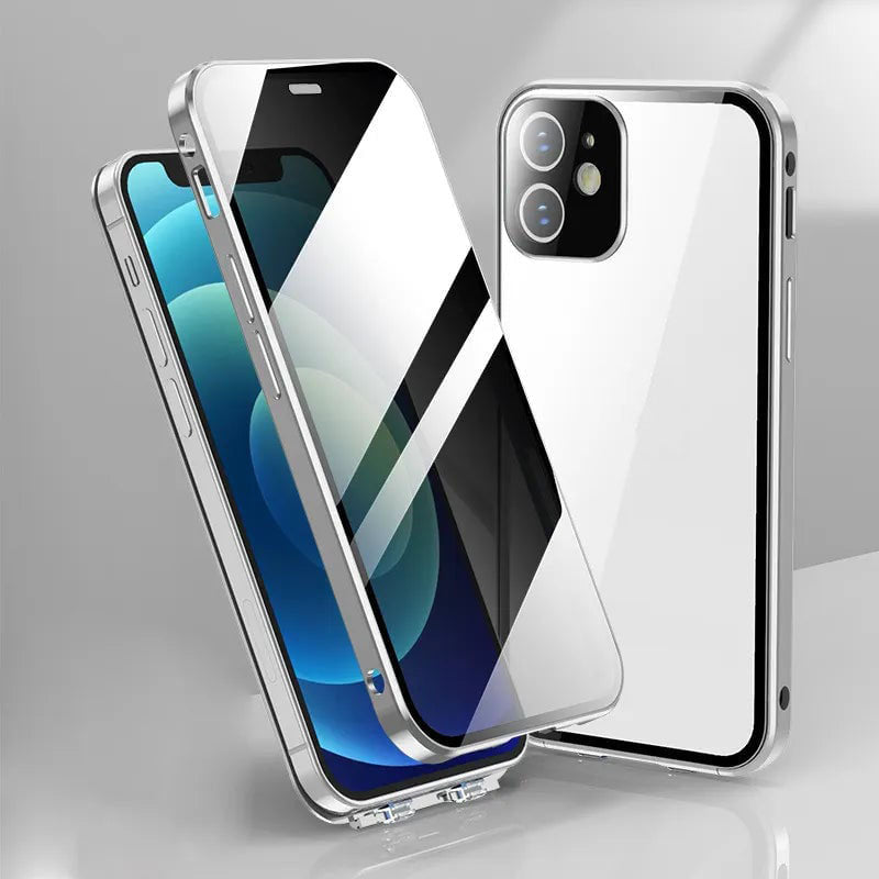 Tempered Glass Anti Peeping Case for iPhone Series