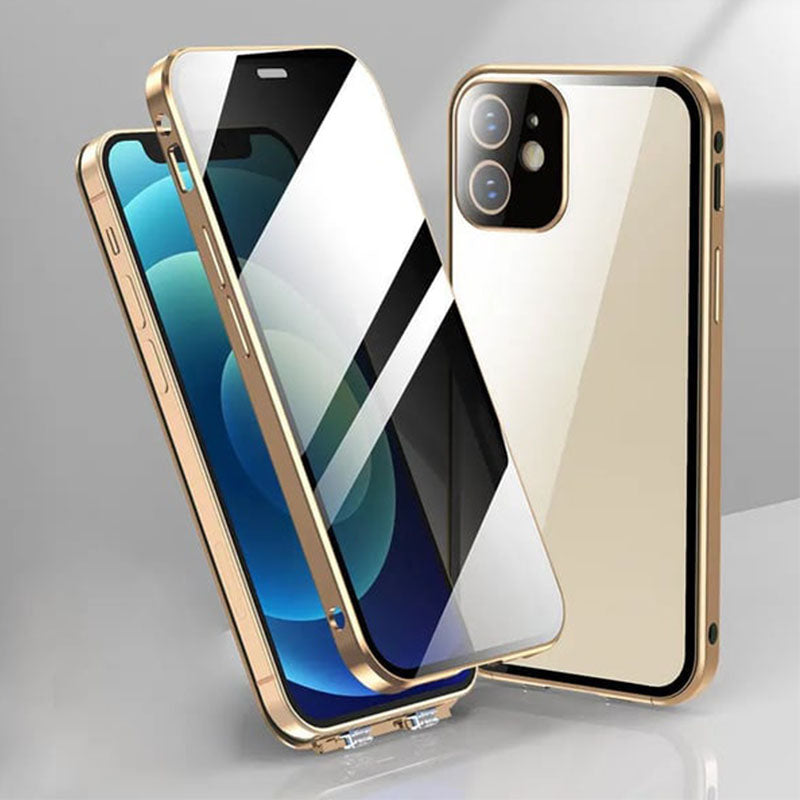 Tempered Glass Anti Peeping Case for iPhone Series