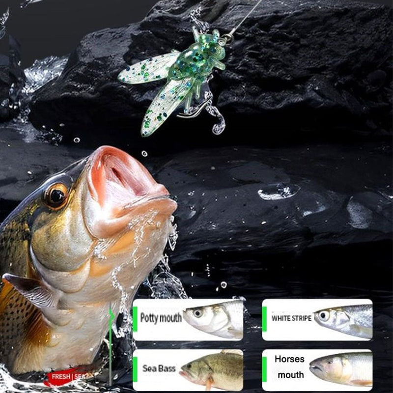 🔥Last Day Promotion 49% OFF🔥 - Simulated Flies Fishing Attractor Bait Hook