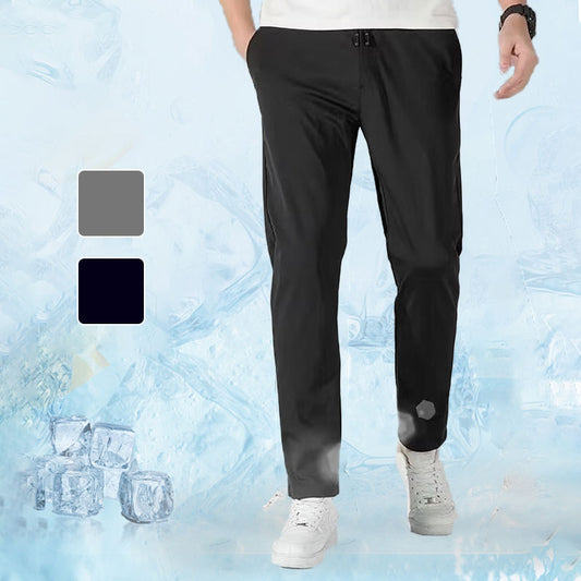 🔥🔥Summer Sale: Men's Elastic Waist Pants, Stay Cool & Stylish!