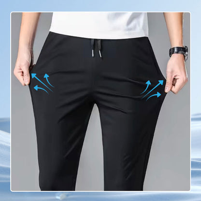 🔥🔥Summer Sale: Men's Elastic Waist Pants, Stay Cool & Stylish!