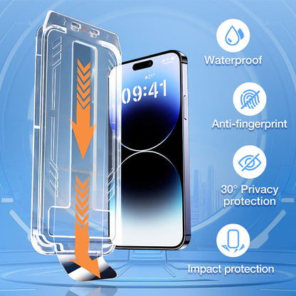 💥Buy 1 Get 1 Free🔥 iPhone Tempered Anti-Peeking Screen Protector - No Bubbles No Dust