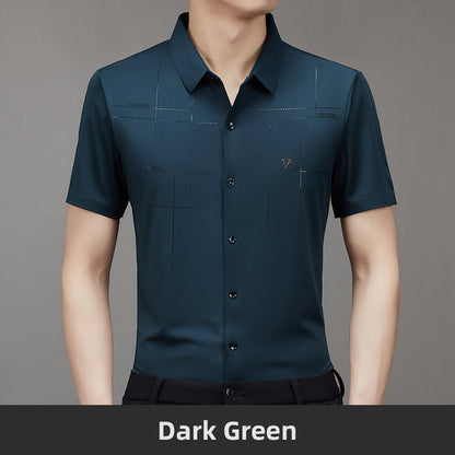 Men's Summer Cool Stretchy Business Shirt