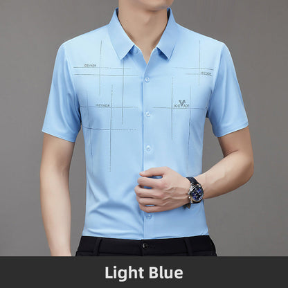 Men's Summer Cool Stretchy Business Shirt