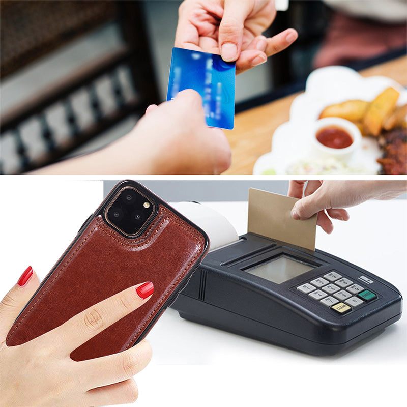 Premium Phone Case With Card Slot - Shockproof Protection For All Iphone Models