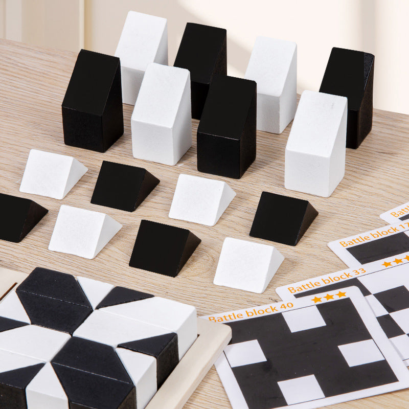 🎁Early Xmas Sales - 49% OFF🎅Creative Black & White Block Puzzles Set for Kids