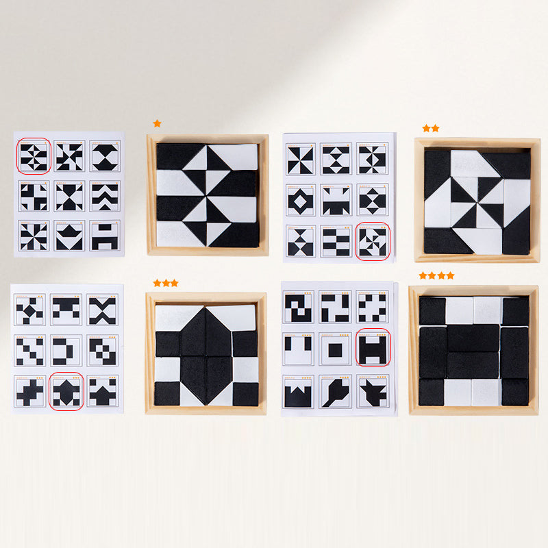 🎁Early Xmas Sales - 49% OFF🎅Creative Black & White Block Puzzles Set for Kids