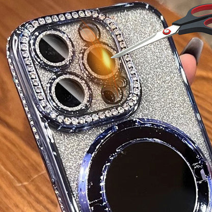 Shiny Iphone Case with Magnetic Mirror Holder