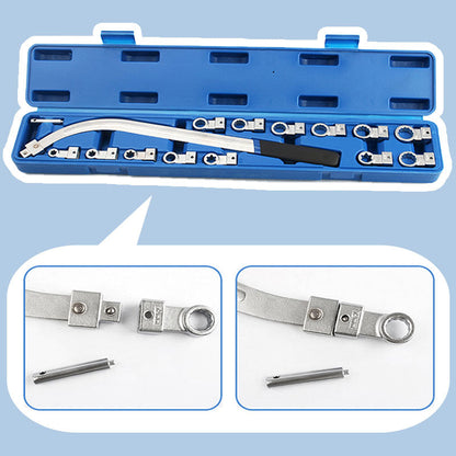 🔧15 Piece Portable Replaceable Head Belt Wrenches Set