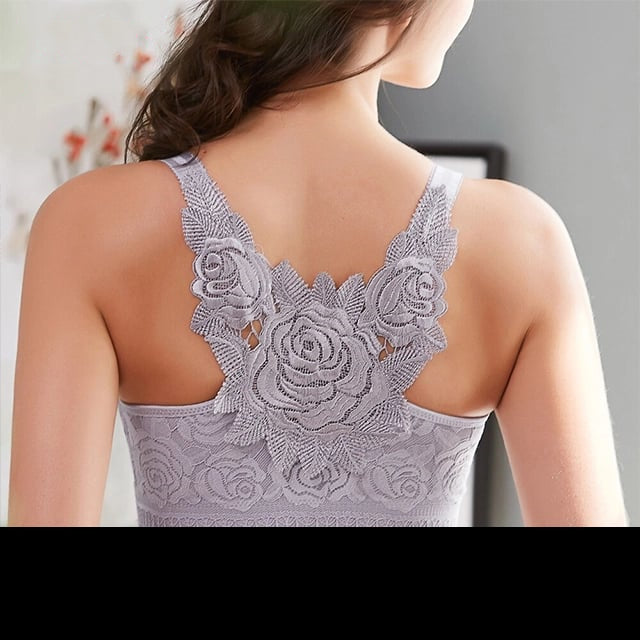 🔥HOT SALE 49% OFF🔥Rose Embroidery Front Closure Wirefree Bra