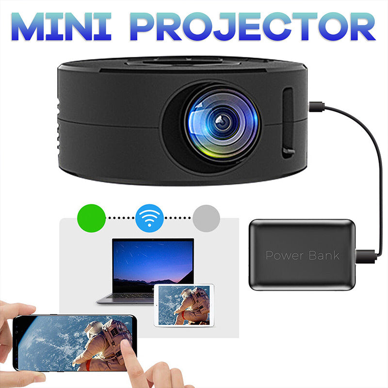 🔥2024 Upgraded Version ⏳Compatible Portable Mini Projector Home Theater（Free Shipping)