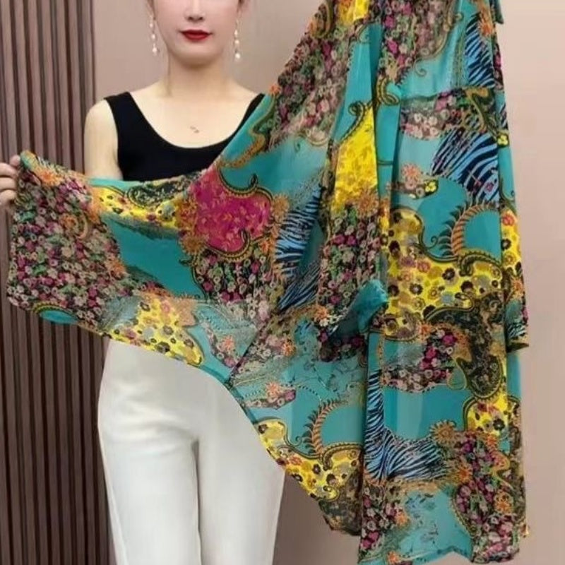 🔥Summer Hot Sale🔥Women's Chiffon Medium-Length Thin Shirt