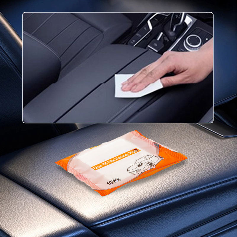 🔥Buy 1 Get 1 Free🔥10 Count Car Glass Oil Film Cleaning Wipes💦