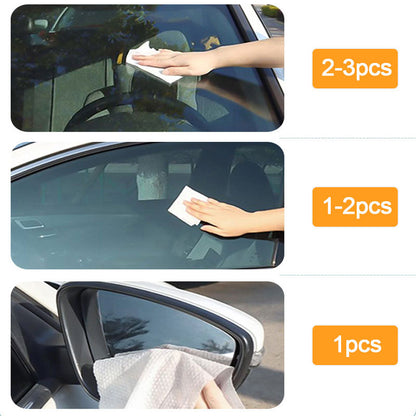 🔥Buy 1 Get 1 Free🔥10 Count Car Glass Oil Film Cleaning Wipes💦