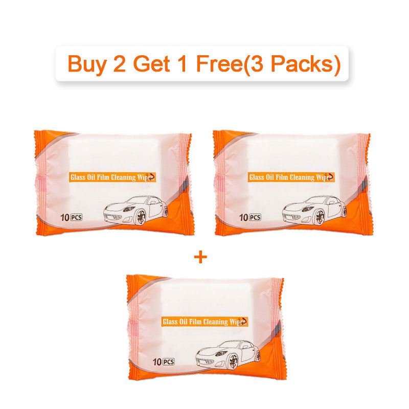 🔥Buy 1 Get 1 Free🔥10 Count Car Glass Oil Film Cleaning Wipes💦