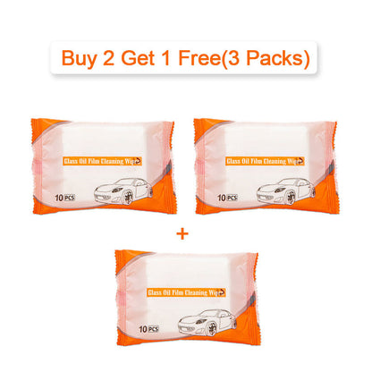 🔥Buy 1 Get 1 Free🔥10 Count Car Glass Oil Film Cleaning Wipes💦