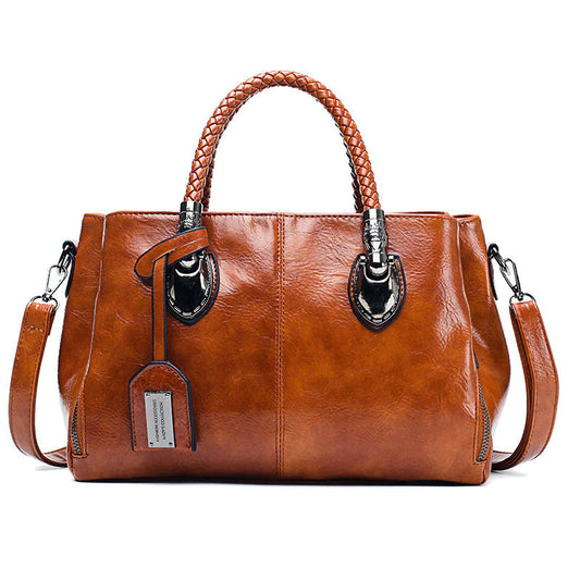 🎁Hot sale 49% OFF✨Women's Leather Boston Bag