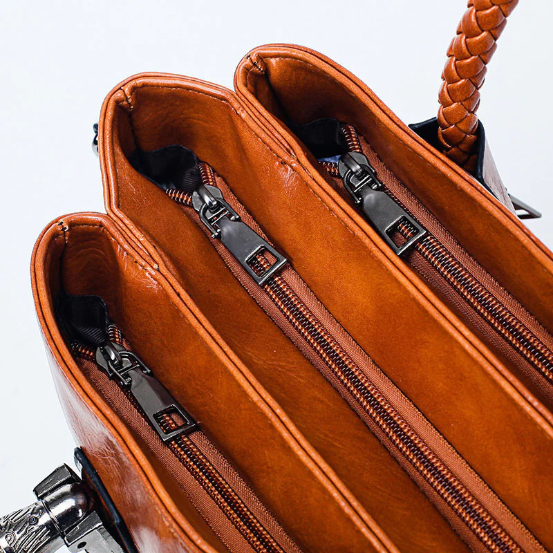 🎁Hot sale 49% OFF✨Women's Leather Boston Bag