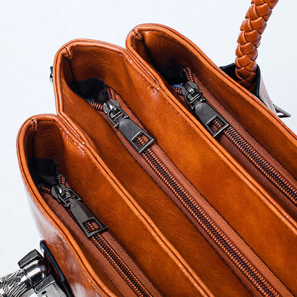 🎁Hot sale 49% OFF✨Women's Leather Boston Bag