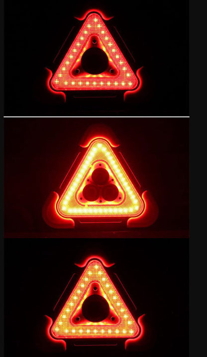 🔥2026 New Arrival🔥 3-IN-1 Solar Emergency Triangle Warning Light at the Roadside
