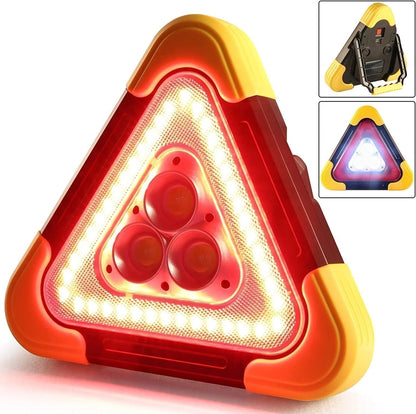 🔥2026 New Arrival🔥 3-IN-1 Solar Emergency Triangle Warning Light at the Roadside