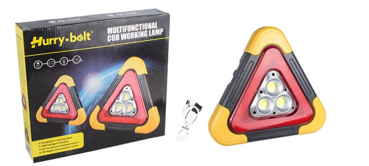 🔥2026 New Arrival🔥 3-IN-1 Solar Emergency Triangle Warning Light at the Roadside