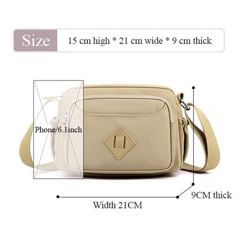 Fashion Waterproof Small Multi-Pocket Crossbody Bag