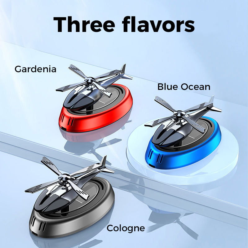 Solar Rotating Helicopter Shaped Car Fragrance Diffuser