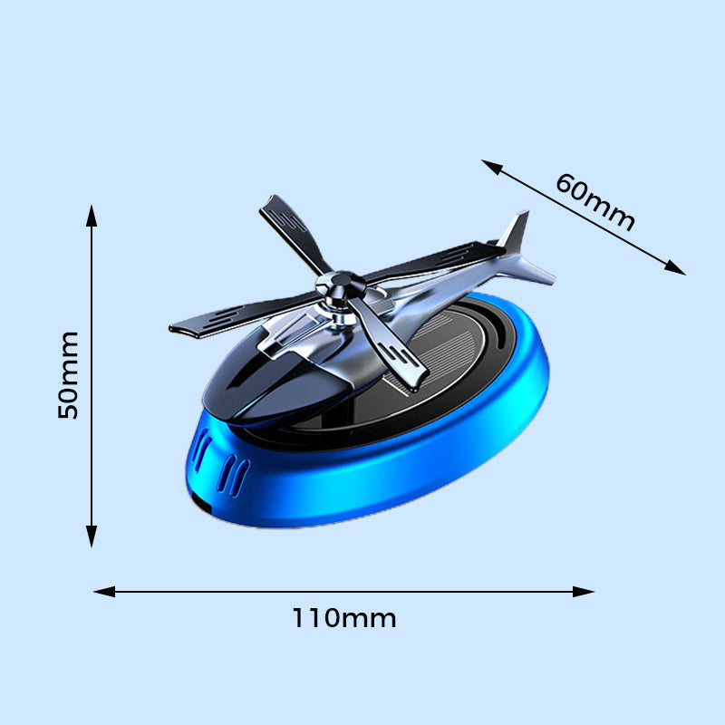 Solar Rotating Helicopter Shaped Car Fragrance Diffuser