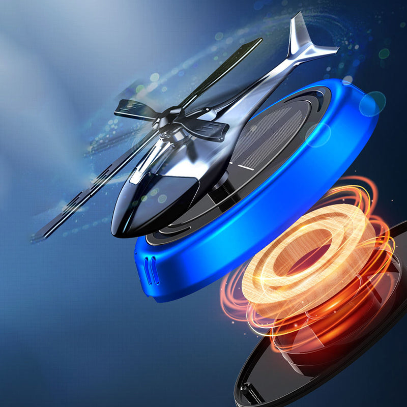 Solar Rotating Helicopter Shaped Car Fragrance Diffuser