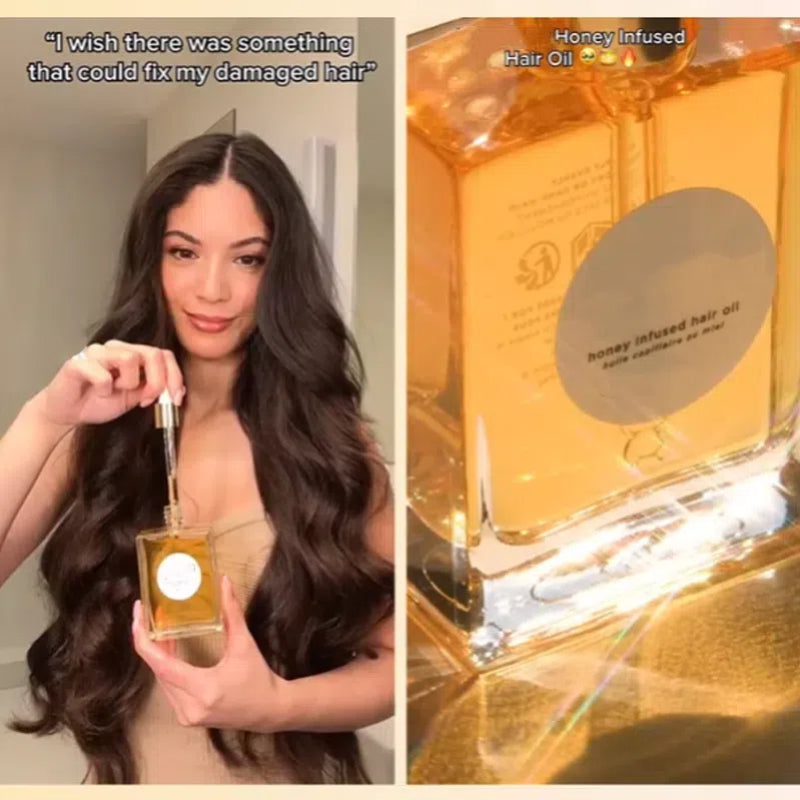 Honey Infused Hair Oil for Smooth & Shiny Hair