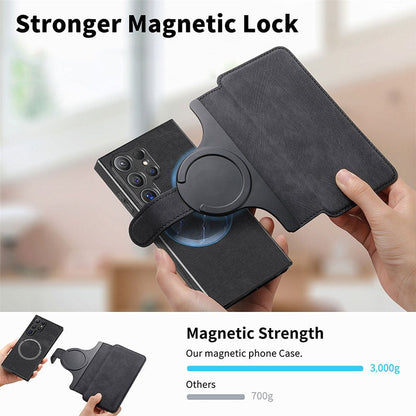 Magnetic Shockproof Phone Case with Detachable Card Holder