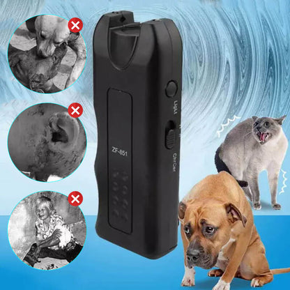 🔥Hot Sale🔥Handheld Bark Control Luminous Ultrasonic Dog Repeller